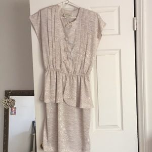 Vintage Von Bramlett Dress w Shoulder pads